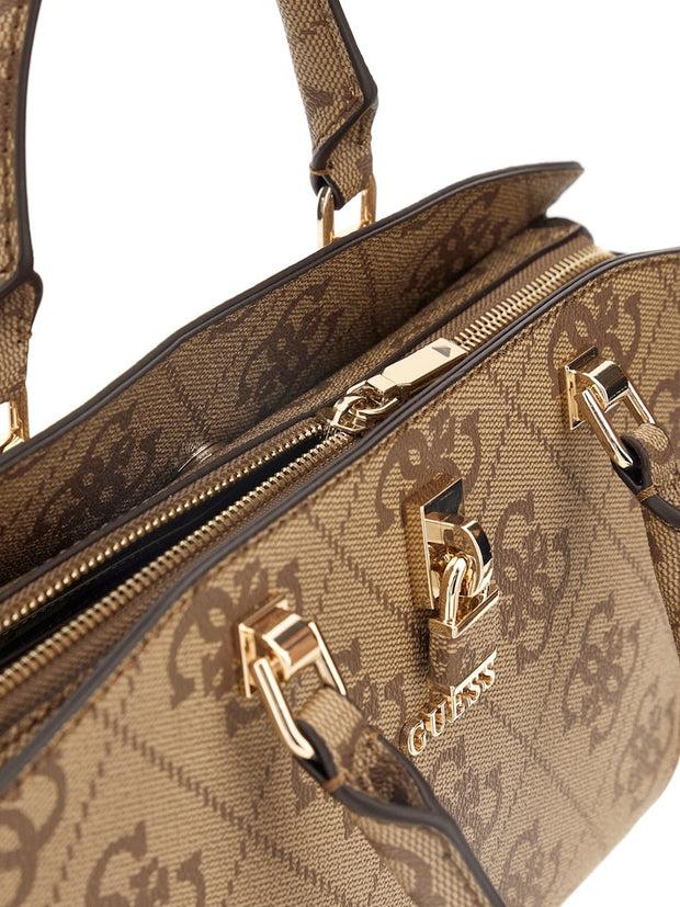 Sac à main GUESS Queensland Latte zip