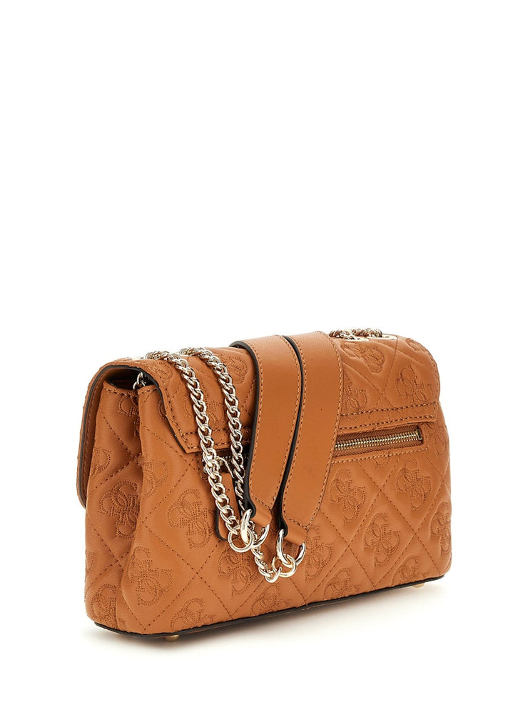 Sac bandoulière GUESS Adelasia Caramel vue de dos
