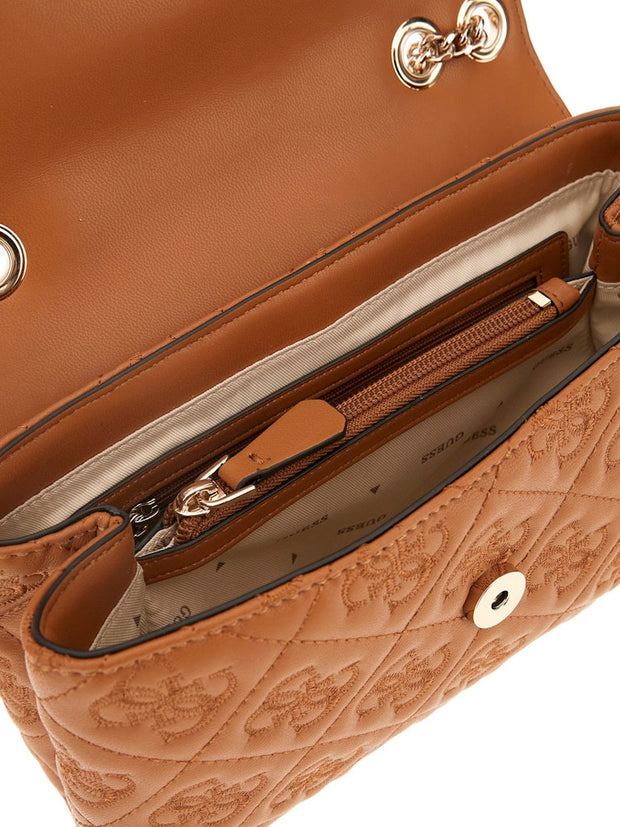 Sac bandoulière GUESS Adelasia Caramel vue intérieure
