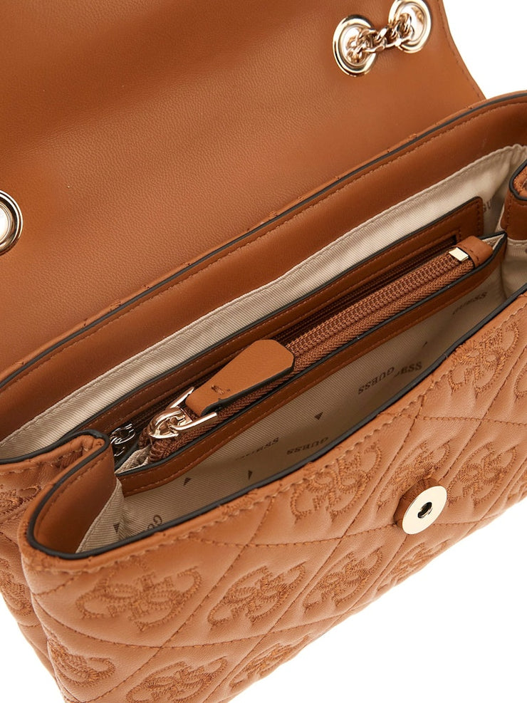 Sac bandoulière GUESS Adelasia Caramel vue intérieure
