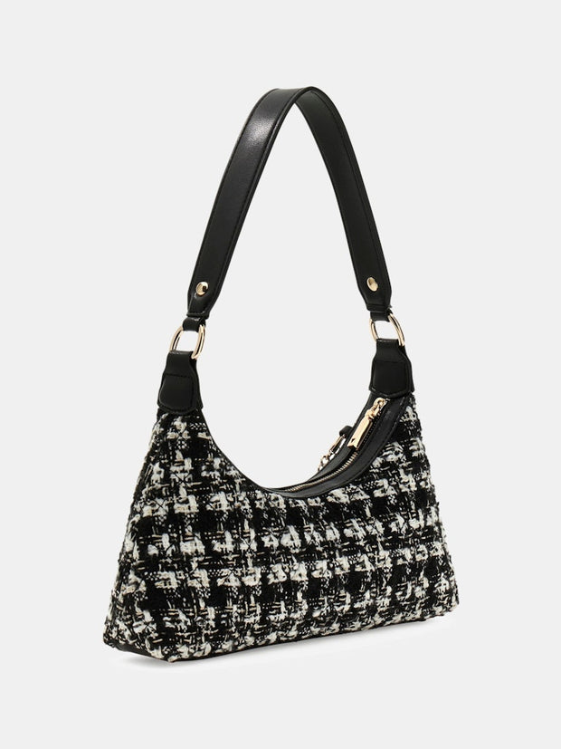 Sac épaule GUESS Everlee Tweed vue de dos

