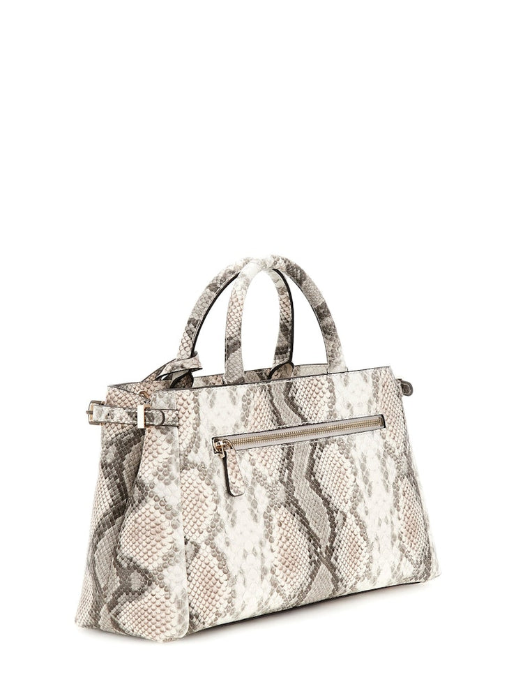 Sac épaule GUESS Lefia python vue de dos