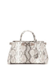 Sac épaule GUESS Lefia python vue de face