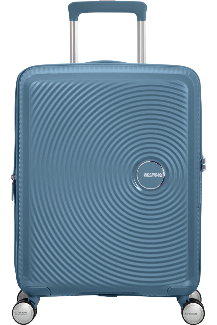 American Tourister SoundBox 55cm Bagage cabine – Stone Blue – vue 1