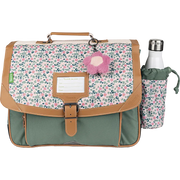 Cartable TANN'S Iris vert 38cm poche gourde