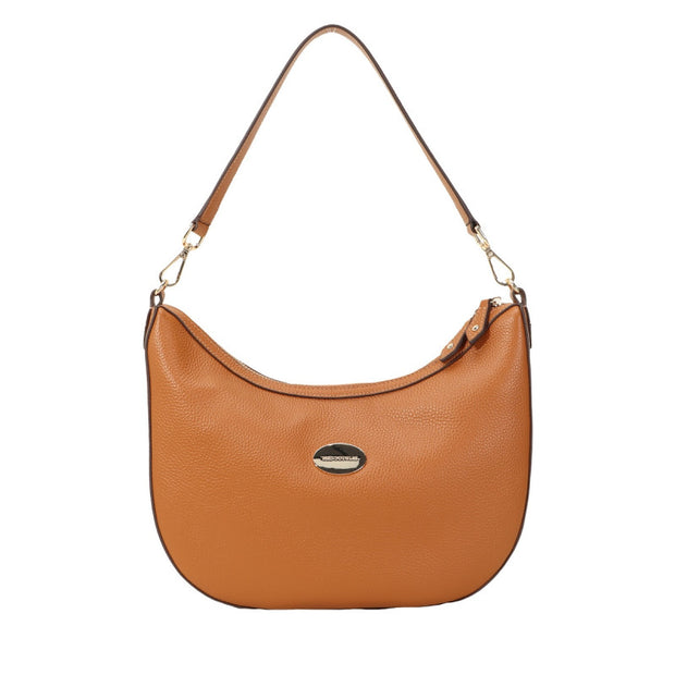 Corée ALBA sac porté épaule cuir Châtain