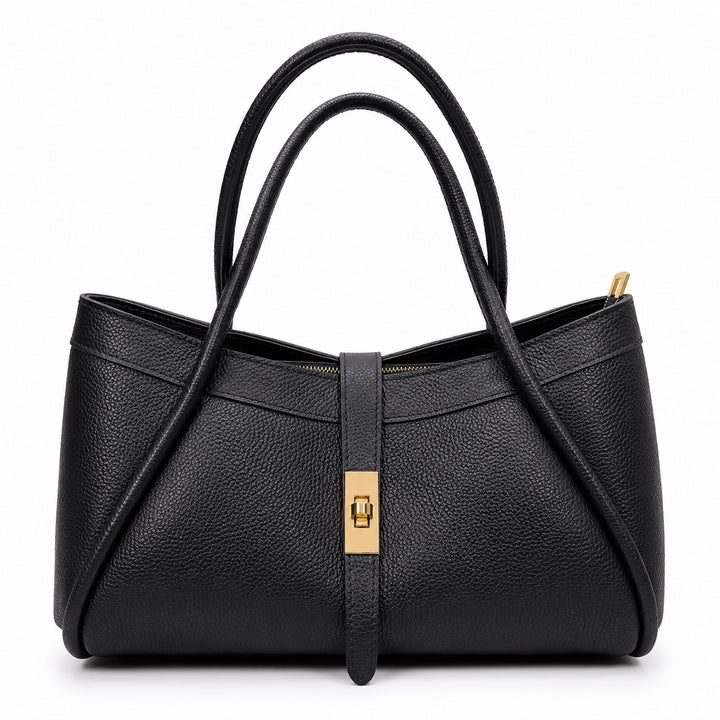 Sac à main en cuir Gallantry MG-1004 Noir vue face