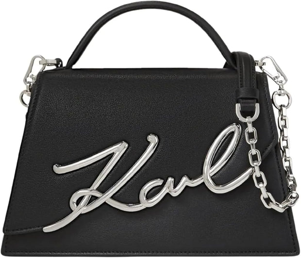 Sac Bandoulière K Signature Cuir KARL LAGERFELD