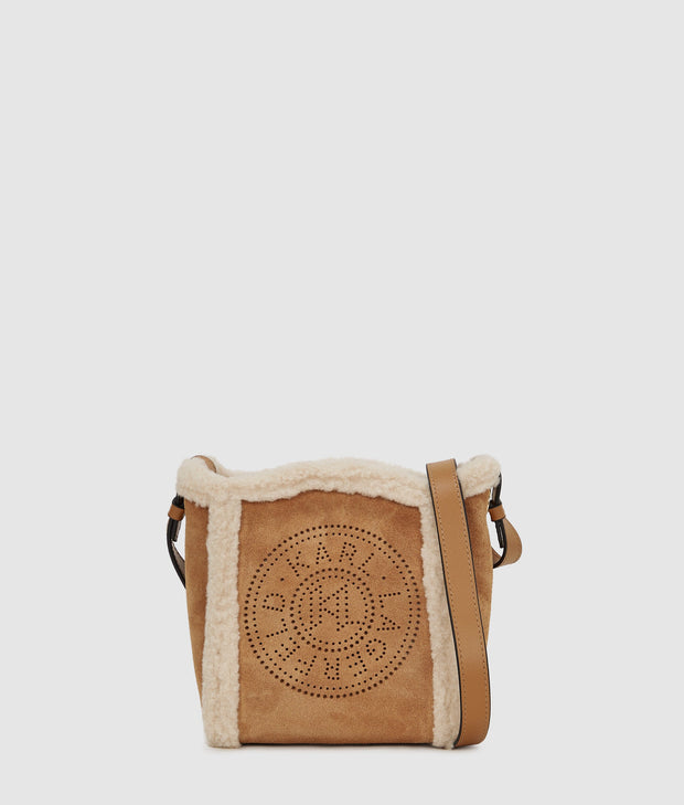 Petit Sac Sceau En Shearling K/Circle KARL LAGERFELD