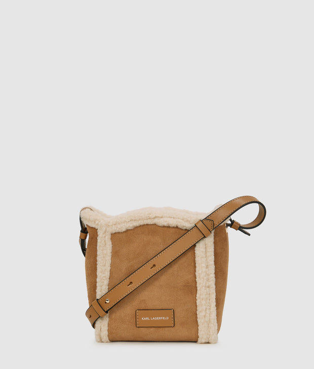 Petit Sac Sceau En Shearling K/Circle KARL LAGERFELD