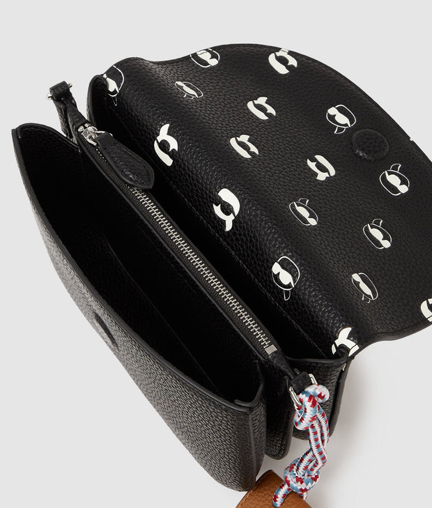 Sac Bandoulière À Rabat Ikon Pebble KARL LAGERFELD