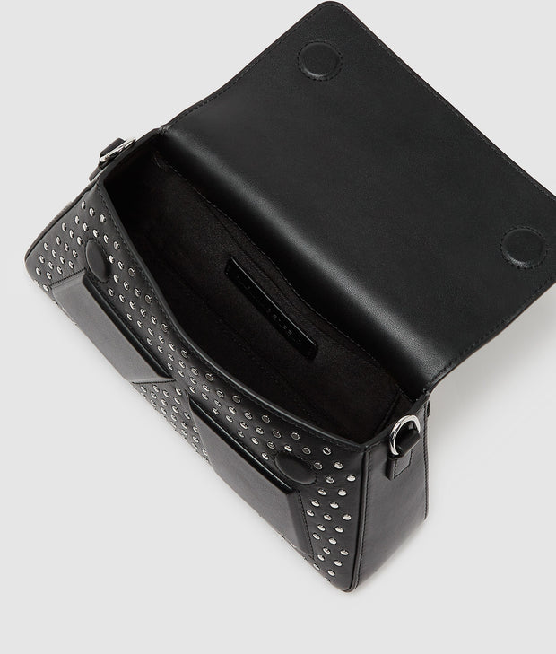 Sac Bandoulière Orné De Clous Ikon KARL LAGERFELD