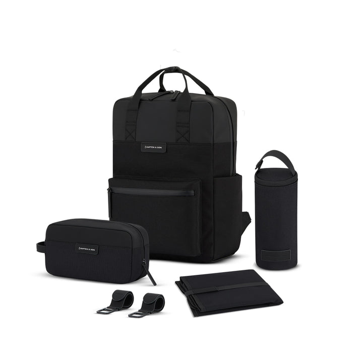 Kapten & Son Bergen PRO Diaper Backpack All Black — vue principale