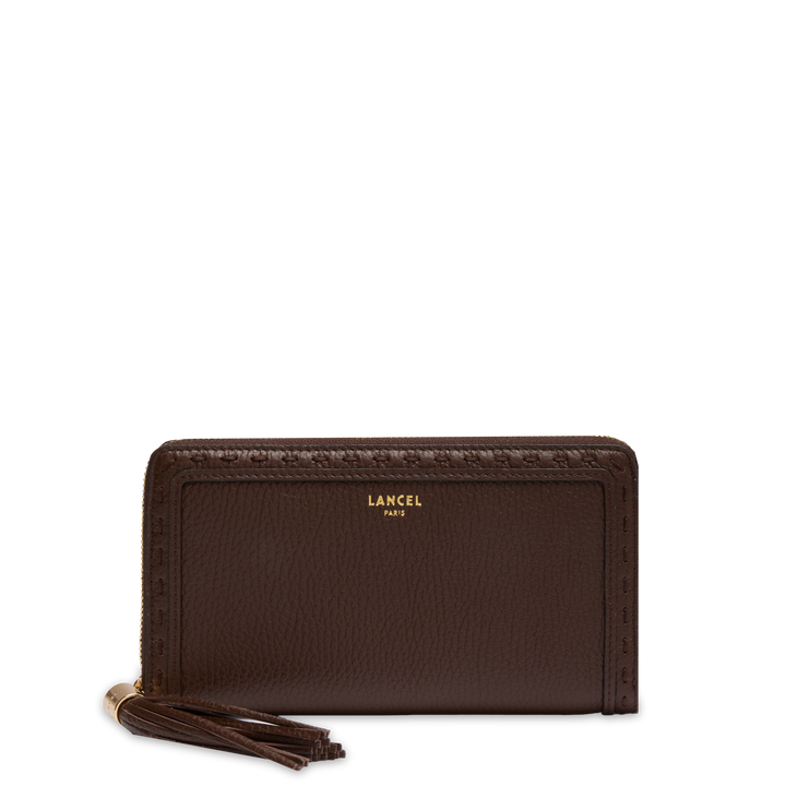 Lancel Premier Flirt – Portefeuille continental zippé – noix de coco – vue 1
