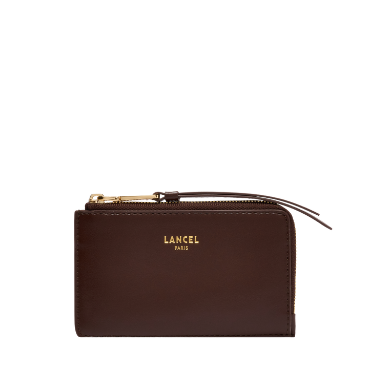 Lancel Origami – Porte-cartes zippé – Noix de coco – noix de coco – vue 1