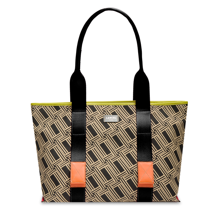 Lancel Mistral rollable – Sac cabas zippé L – Mco noir – mco noir – vue 1