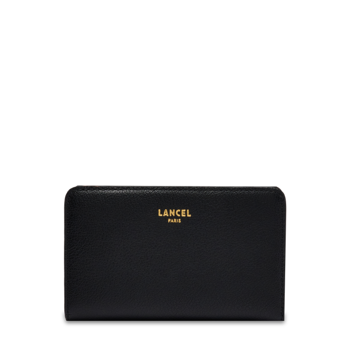 Lancel BCBG – Portefeuille rectangulaire zippé – Noir – noir – vue 1
