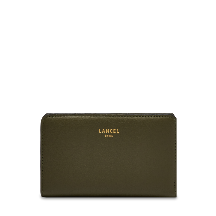 Lancel BCBG – Portefeuille rectangulaire zippé – Kaki foncé – kaki fonce – vue 1