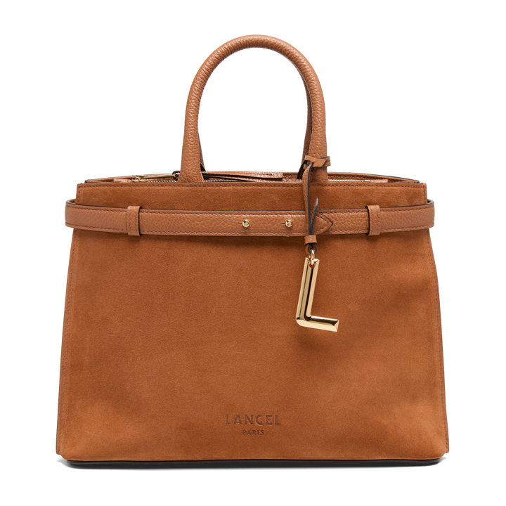 Lancel Faubourg – Sac carryall zippé M – Camel – camel – vue 1