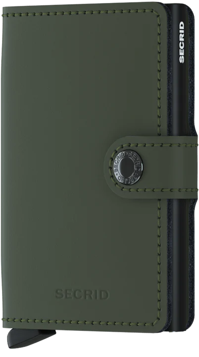 Miniwallet SECRID Matte Green-Black - la maro
