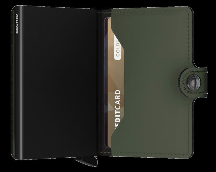 Miniwallet SECRID Matte Green-Black