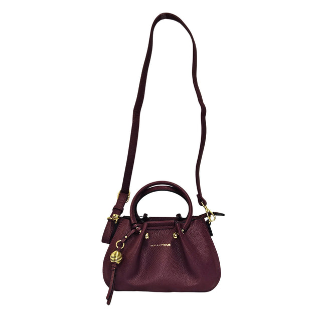 Sac bourse TED LAPIDUS Gretel couleur bordeaux, petit format élégant pour femme