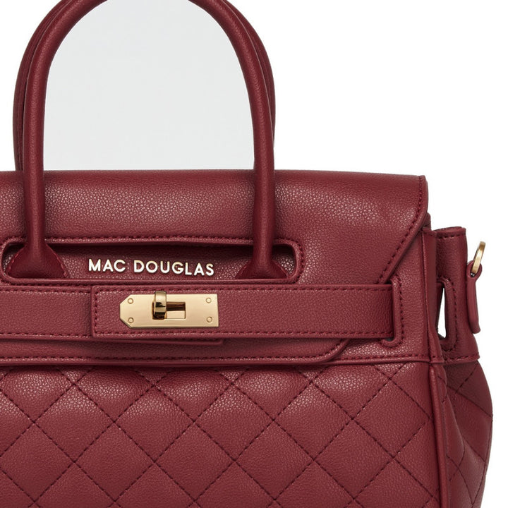 Pyla 2 MILO petit sac à main Mac Douglas matelassé Carmin - la maro