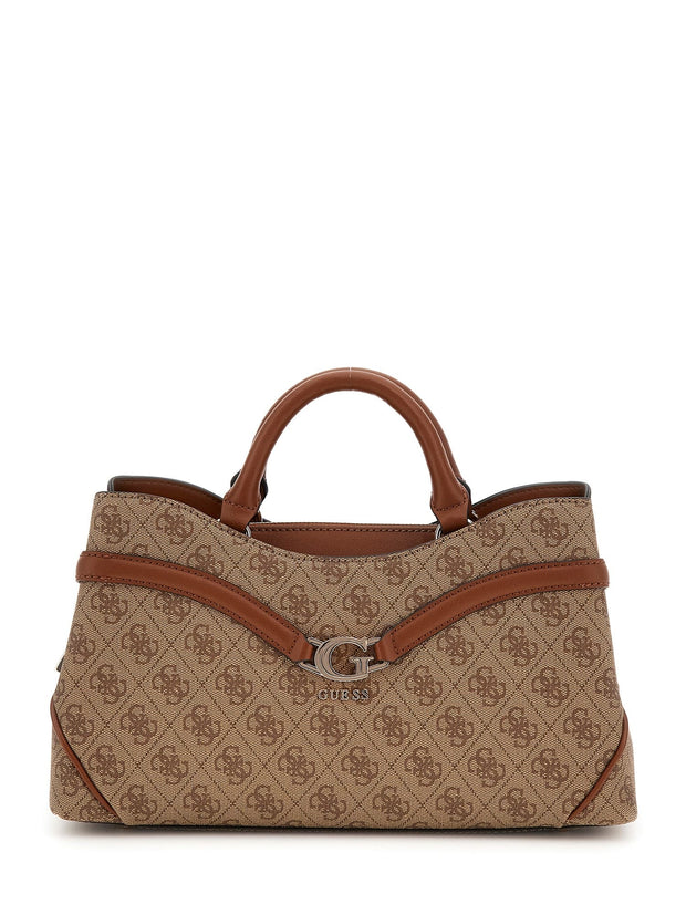 Sac à main GUESS Dea Logo 4G Latte