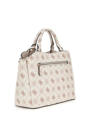 Sac à main femme GUESS Silia Girlfriend en similicuir biscotti avec logo monogramme