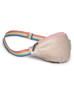 Sac Banane CARAMEL & CIE Irisé Rose