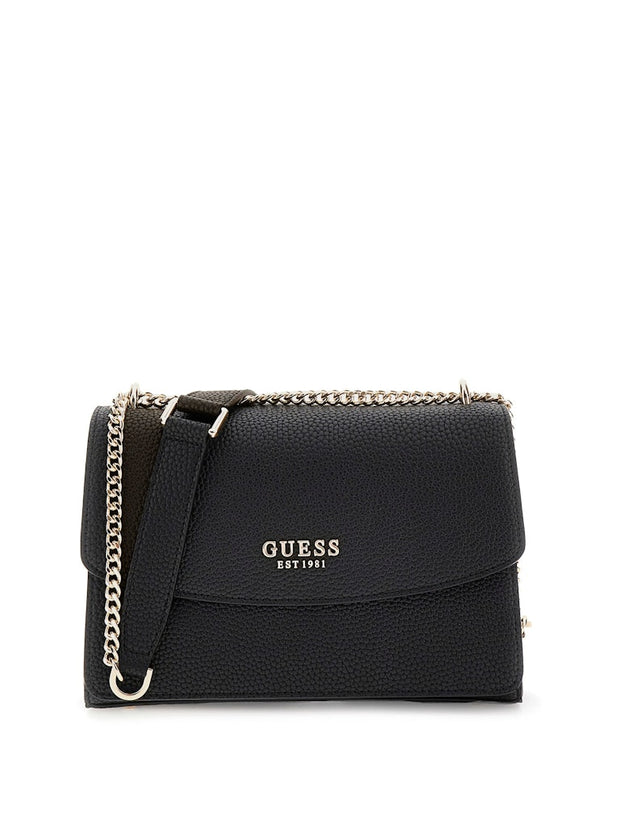 Sac bandoulière GUESS Calista Noir vue de face
