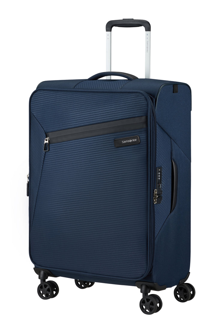 Samsonite Litebeam 66 cm bleu minuit – Trois quarts
