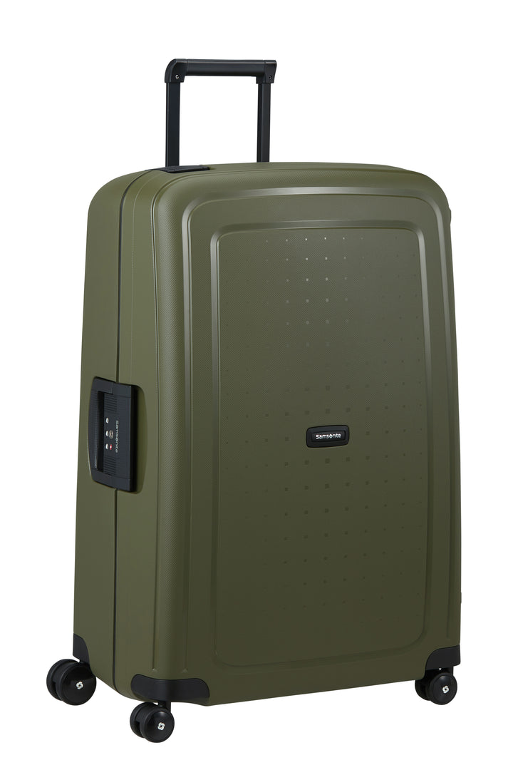 Valise Samsonite S'Cure 4 roues 75 cm Vert Olive – 49308-1633 – feature front34 image