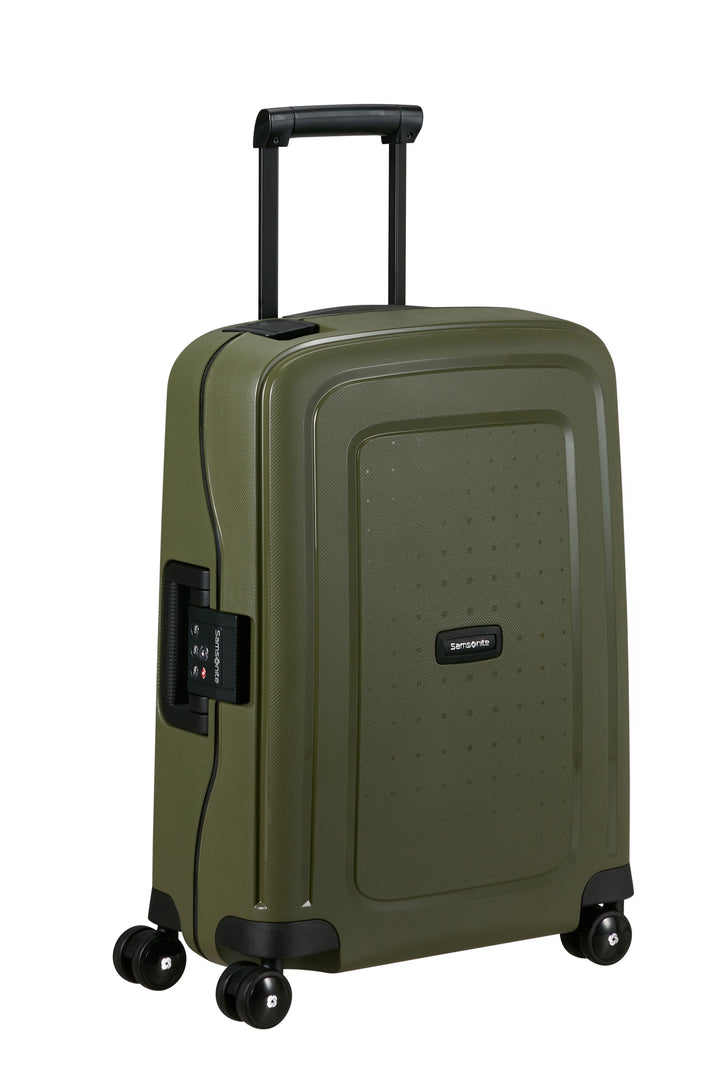 Valise Samsonite S'Cure 4 roues 55 cm Vert Olive – 49539-1633 – feature front34 image