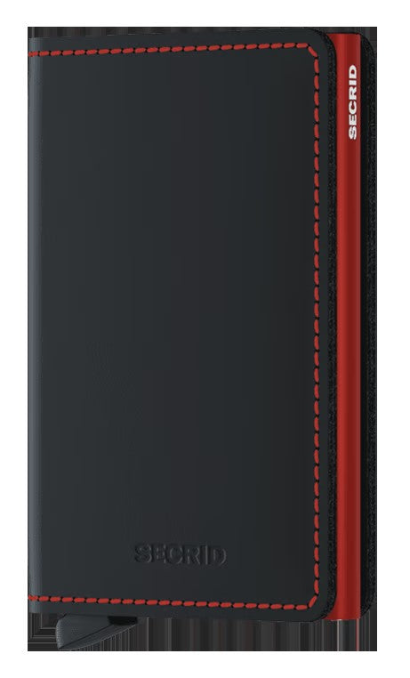Slimwallet SECRID Matte Black/Red - la maro