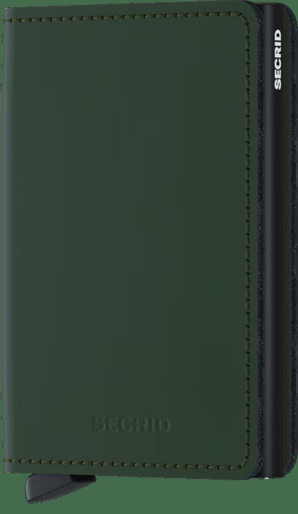 Slimwallet SECRID Matte Green - la maro