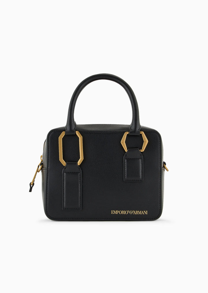 Emporio Armani Sac à main à double poignée avec finition liégée