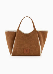 Emporio Armani Grand sac cabas effet mouton Capsule Chalet