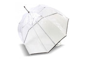 Parapluie ISOTONER Cloche transparent PVC Noir