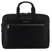 Porte-documents Michael Kors Hudson en cuir grainé à logo