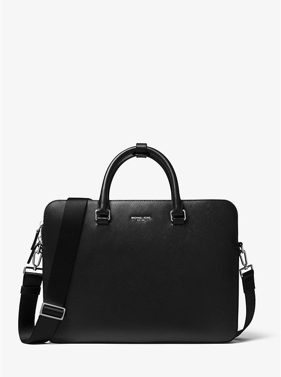 Porte-documents Michael Kors Henry en cuir grainé