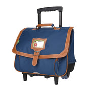 Cartable Tann's Trolley 38 cm Les Incontournables Bleu - 42112 biais