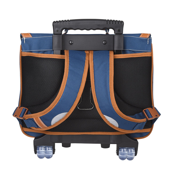 Cartable Tann's Trolley 38 cm Les Incontournables Bleu - 42112 dos