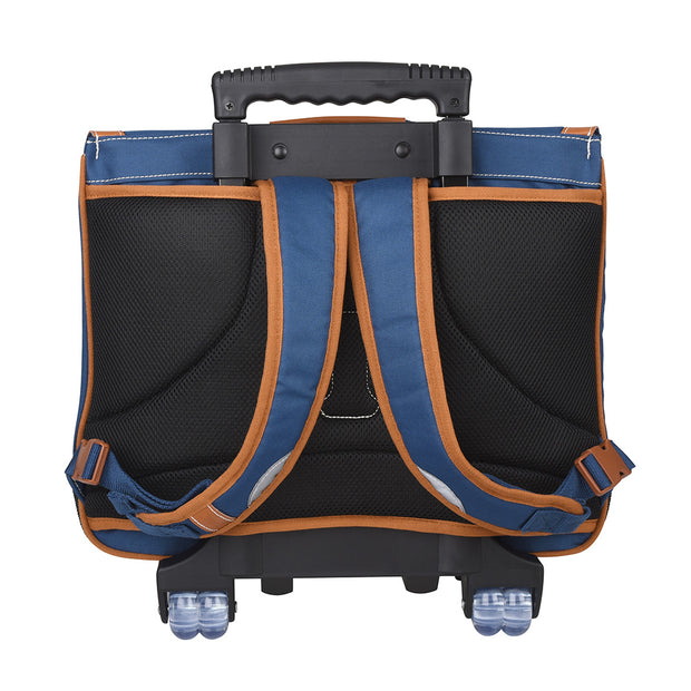 Cartable Tann's Trolley 41 cm Les Incontournables Bleu- 43112 dos