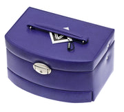 Coffret bijoux Davidt's PU New Violet 367965.30 fermé