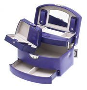 Coffret bijoux Davidt's PU New Violet 367965.30 ouvert