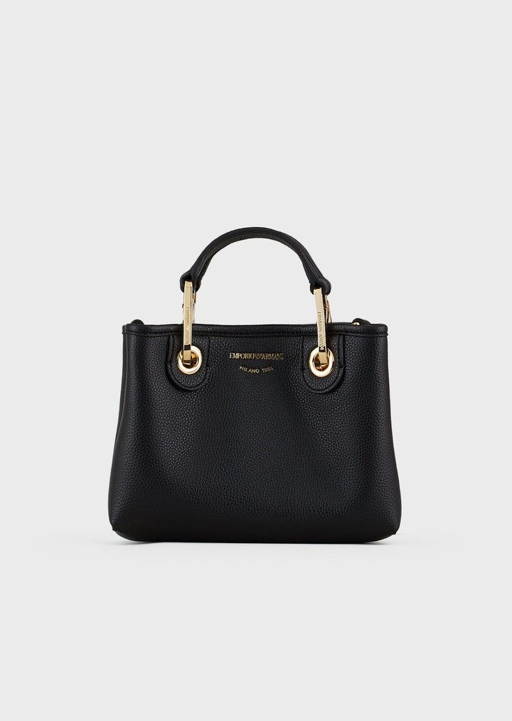 Emporio Armani Mini MyEA Bag imprimé cerf NOIR
