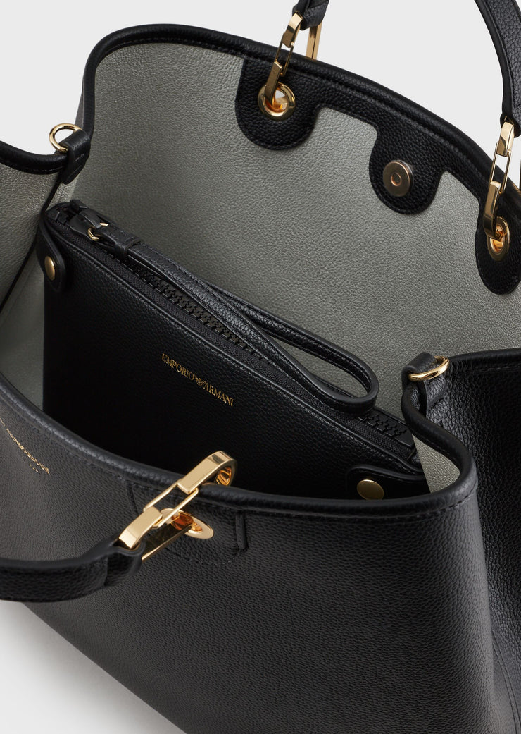 Sac Cabas Emporio Armani imprimé cerf NOIR