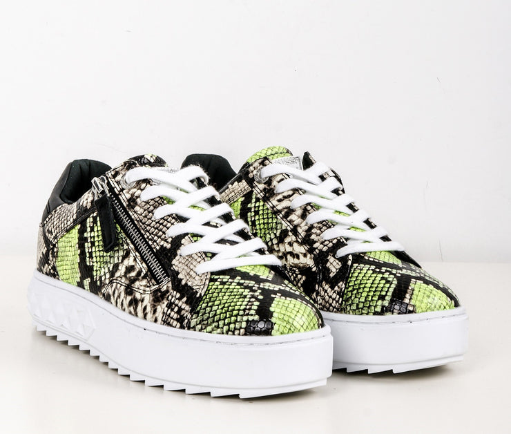 BASKET GUESS VERT CROCO