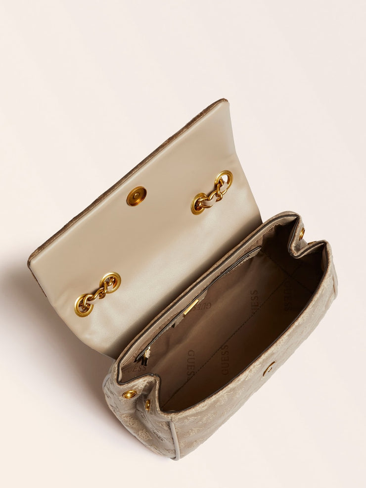 Sac Bandoulière Convertible GUESS Kimi en Velours